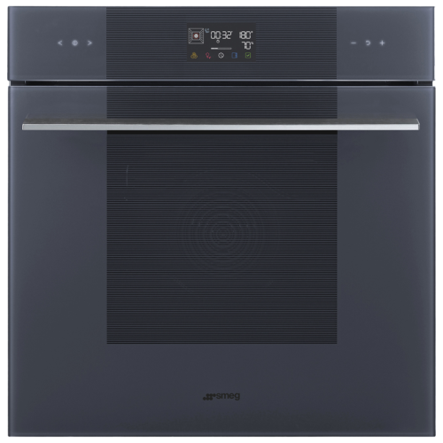 Встраиваемый духовой шкаф SMEG/ Многофункциональный духовой шкаф, комбинированный с паром, 60 см, 12 функций, стекло Neptune grey. Класс энергопотребления А++