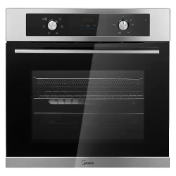 Встраиваемый духовой шкаф Midea/ MDK/Встраиваемый духовой шкаф Midea, объем 60 л, сенсорный программатор, цифровой LED дисплей, 6 режимов, утапливаемые переключатели, цвет нержавеющая сталь