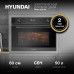 Духовой шкаф Электрический/ Духовой шкаф Электрический Hyundai HMEO 6540 DX черный Духовой шкаф Электрический/ Духовой шкаф Электрический Hyundai HMEO 6540 DX черный