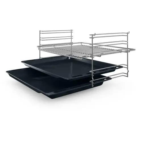 Встраиваемая электрическая духовка BOSCH/ Встраиваемая электрическая духовка BOSCH HBF512BS1T Serie 2, духовой шкаф,нержавеющая сталь, класс энергоэффективности А, 7 режимов, 3-х слойное остекление, LED-дисплей, утапливаемые переключатели, галогенное осве