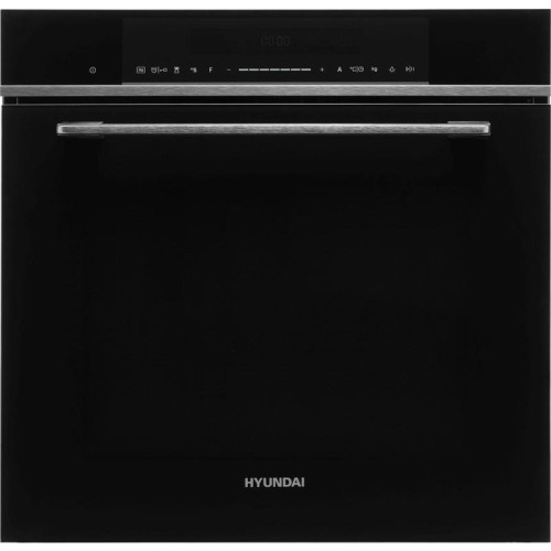 Духовой шкаф Электрический/ Духовой шкаф Электрический Hyundai HMEO 6780 DX черное стекло/серебристый