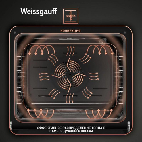 Духовой шкаф Электрический/ Духовой шкаф Электрический Weissgauff EOV 29 PDB Black Edition черный