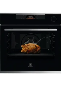 Встраиваемые электрические духовки ELECTROLUX/ Духовой шкаф с паром SteamCrisp, основной цвет - нержавеющая сталь, сенсорное управление, цветной ЖК-дисплей, электронное регулирование времени и температуры, будильник,  таймер отключения, отложенный старт, 