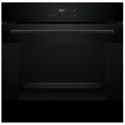 Serie 6, духовой шкаф электрический, 60 см, 66 л, черный,сенсорное управление, 8 режимов+AutoPilot 30(30 автоматических программ), LCD-дисплей, галогенное освещение, самоочистка EcoClean,Soft Open and Soft Close door,телескопические направляющие на 2 уров