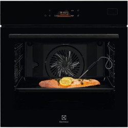Встраиваемые электрические духовки ELECTROLUX/ электрический духовой шкаф с конвекцией, приготовление на пару, объем 70 л, 22 режима, автопрограммы, очистка паровая, направляющие проволочные + телескопические (1 уровень), термощуп