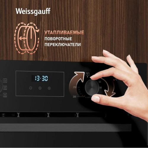 Духовой шкаф Электрический/ Духовой шкаф Электрический Weissgauff EOM 306 Edition черный