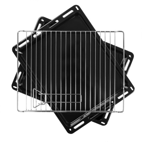 Встраиваемый духовой шкаф, электрический, 76 л, 13 режимов, сенсорное управлени, гидролизная очистка, гриль, конвекция, таймер, телескопические направляющие, дисплей, белое стекло