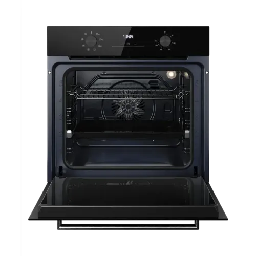 Духовой шкаф Kuppersberg/ Духовой шкаф Kuppersberg, High-Tech, 78 л, поворотное управление, дисплей, таймер, 8 режимов, макс. температура 310 градусов, телескопические направляющие (на 1 уровень), цвет черный, цвет фурнитуры нержавеющая сталь