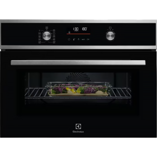 Встраиваемый духовой шкаф Electrolux/ Компактный духовой шкаф с СВЧ 45 см, 43 л,14 режимов,нержавеющая сталь