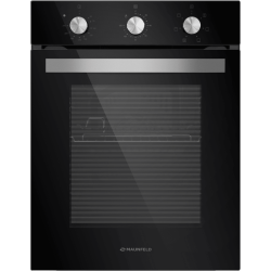 Шкаф духовой электрический MAUNFELD EOEC516B/ 448х546х595 мм, объем 51 л, 7 основных режимов,  механическое управление, двойное стекло дверцы, металлическая ручка дверцы, холодный фронт, конвекция, гриль,таймер,черный цвет