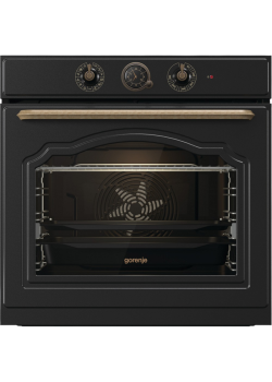 Духовой шкаф Gorenje/ Духовой шкаф Gorenje BOS67372CLB , Classico, полезный объем 77 л, механическое управление, 3 съемных стекла + термослой, динамическая система охлаждения, плавное открывание дверцы, максимальная температура 300 °C, телескопические нап