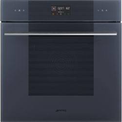 Духовой шкаф Smeg/ Духовой шкаф, 60 см, пиролитическая очистка, Neptune Grey, 10 функций приготовления, сенсорное управление, дисплей, таймер, блокировка управления,поддержание тепла, 4 стекла в дверце, 5 уровней приготовления