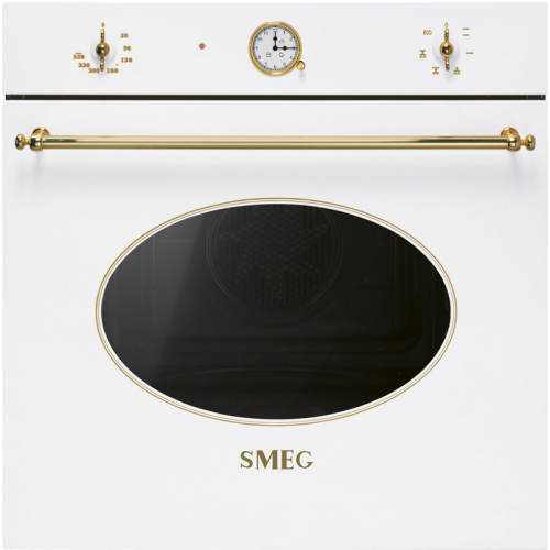 Духовой шкаф Smeg/ Духовой шкаф Smeg, Coloniale, 60 см, 70 л, 50-250 градусов, электромеханическая регулировка температуры, поворотные переключатели, галогеновая подсветка, часы/таймер, 6 функций приготовления, автоматическое отключение, энергоэффективнос