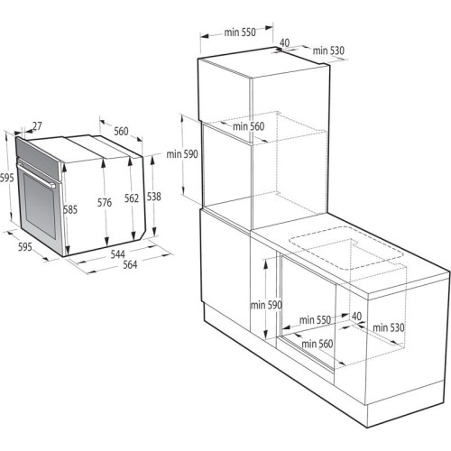 Духовой шкаф Gorenje/ Духовой шкаф Gorenje, полезный объем 77 л, сенсорный программатор IconLED+, Wi-Fi управление, двойное освещение, многоуровневое приготовление, PerfectGrill, SteamAssist, телескопическое направляющие на 2-х уровнях, термощуп, максимал