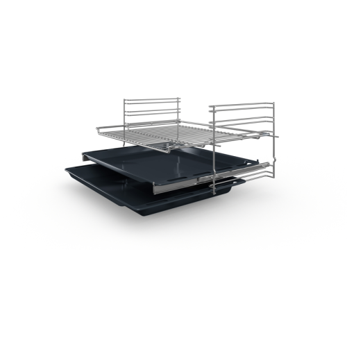 Встраиваемая электрическая духовка BOSCH/ Встраиваемая электрическая духовка BOSCH HBF534EB0Q 59.5x59.4x54.8 см, 66 л, гриль, конвекция, черный