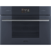 Встраиваемая электрическая духовка SMEG/ Компактный высотой 45 см, Коллекция: Linea, Цвет: Стекло Neptune grey, Программатор: Сенсорный, Дисплей: Цифровой, Количество функций приготовления: 11, Очистка: Паровая