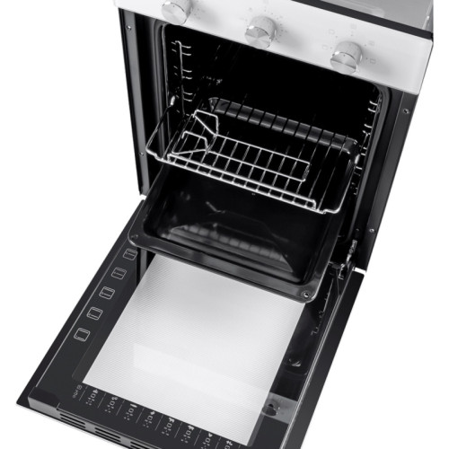 Шкаф духовой электрический MAUNFELD EOEC516W/ 448х546х595 мм, Независимый тип установки, класс энергопотребления А,  7 основных режимов,  механическое управление, двойное стекло дверцы, металлическая ручка дверцы, холодный фронт, объем 51 л, конвекция, гр