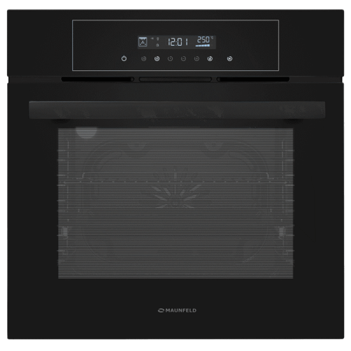 Тип: электрический 60 см, 60 л, таймер, 8 функций, сенсорное управление, гидролизный тип очистки, черный