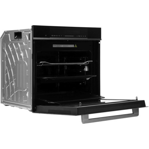 Духовой шкаф Электрический/ Духовой шкаф Электрический Hyundai HMEO 6780 DX черное стекло/серебристый