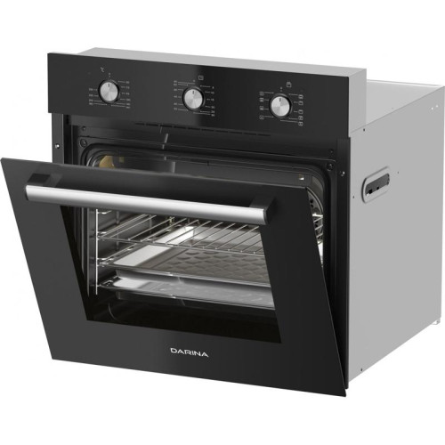 Духовой шкаф Электрический/ Духовой шкаф Электрический Darina 1V5 BDE 112 707 B черный/стекло черное
