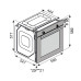 Встраиваемый духовой шкаф/ 60 см, 80 л, 6 режимов, паровая очистка, черный, нерж. сталь