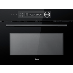 Встраиваемый духовой шкаф с СВЧ Midea/ MDK/Встраиваемый духовой шкаф с СВЧ Midea, электронный сенсорный  программатор, не утапл., переключатели, Информативный LCD-дисплей, 13 режимов: 4 режима духового шкафа + 3 комб., режима с СВЧ, 13 авт., программ приг