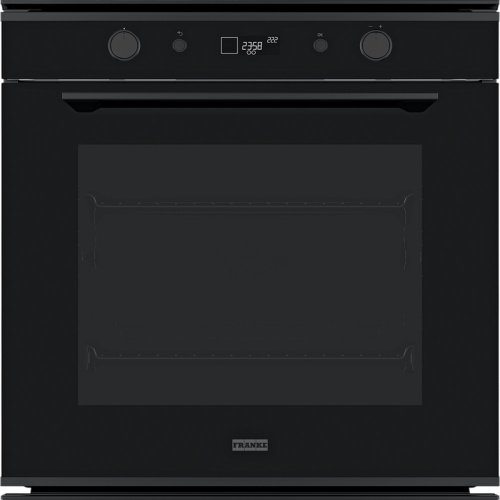 Духовой шкаф Franke FMY 98 P BK/ Best, Электрический духовой шкаф, 60 см, серия MYTHOS, 73л, 10 функций, 9 автоматических рецептов, сенсорное управление, утапливаемые ручки, дисплей, пиролиз, телескопические направляющие 1 уровень, черный