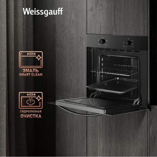 Духовой шкаф Электрический/ Духовой шкаф Электрический Weissgauff EOV 166 LB черный