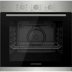 Электрический духовой шкаф Kuppersberg/ 60 см, 80 л, High-Tech, 6 режимов, паровая очистка, черный + нерж. сталь