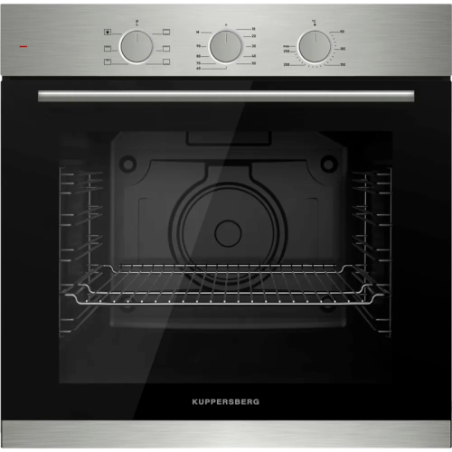 Электрический духовой шкаф Kuppersberg/ 60 см, 80 л, High-Tech, 6 режимов, паровая очистка, черный + нерж. сталь