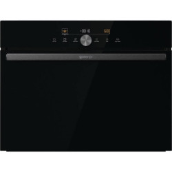 Духовой шкаф Gorenje/ Духовой шкаф Gorenje, с функцией СВЧ, полезный объем 50 л, сенсорный программатор IconLED+, 3 съемныйх стекла + защитная сетка, динамическая система охлаждения, термоэлектрический предохранитель, цвет черный