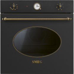 Духовой шкаф Smeg/ Духовой шкаф Smeg, Coloniale, 60 см, 70 л, 50-250 градусов, электромеханическая регулировка температуры, поворотные переключатели, галогеновая подсветка, часы/таймер, 6 функций приготовления, автоматическое отключение, энергоэффективнос