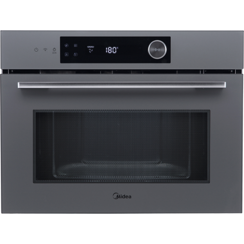Встраиваемый духовой шкаф Midea/ MDK/Встраиваемый духовой шкаф Midea, функция СВЧ, комбинированное управление, объем 50 л, 13 режимов, 13 автоматических программ, LCD-дисплей, цвет серый