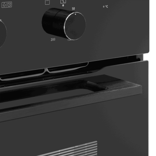 Встраиваемый духовой шкаф MAUNFELD/ Встраиваемый духовой шкаф MOGM703B2 с электрическим грилем, полезный объем 70 л, 3 режима работы, комбинированное управление, гидролизная очистка, максимальная температура 265 С, таймер, гриль, электроподжиг, газ-контро