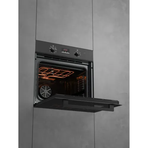 Духовой шкаф Kuppersberg/ Духовой шкаф Kuppersberg, High-Tech, 70 л, комбинированное управление, дисплей, таймер, 11 режимов, макс. температура 250 градусов, гриль, телескопические направляющие (на 1 уровень), энергоэффективность А, цвет черный, цвет фурн