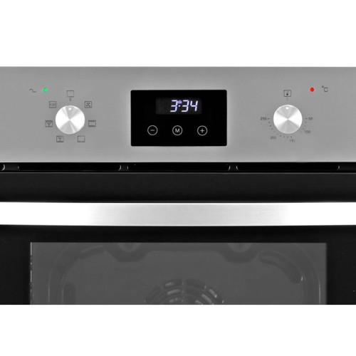 Духовой шкаф Электрический/ Духовой шкаф Электрический Hyundai HEO 6640 IX серебристый/черный