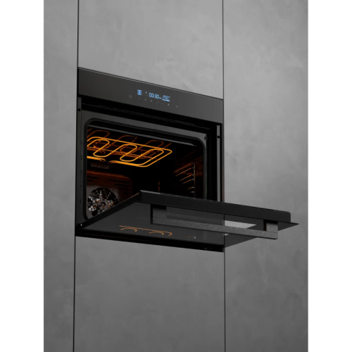 Духовой шкаф Kuppersberg/ Духовой шкаф Kuppersberg, High-Tech, 73 л, сенсорное управление, дисплей, таймер, 11 режимов, макс. температура 250 градусов, гриль, телескопические направляющие (на 1 уровень), энергоэффективность А, цвет черный, цвет фурнитуры 