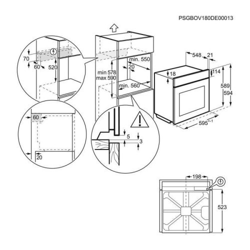 Духовой шкаф Электрический/ Духовой шкаф Электрический Electrolux LOC9P3XZ черный