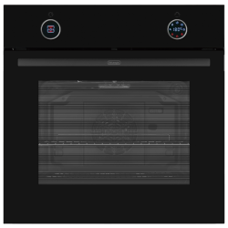 Встраиваемый духовой шкаф Delonghi/ Встраиваемый духовой шкаф Delonghi, объем 78 л, 12 режимов, конвекция, гриль, телескопические направляющие (1 уровень), цветной программатор, Air Fry, таймер, цвет черный