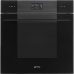 Встраиваемый духовой шкаф SMEG/ 60 см, с паром, Linea, пиролитическая очистка, 12 программ, 68 л, черный цвет