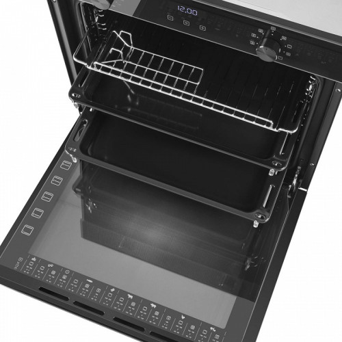 Шкаф духовой электрический MAUNFELD/ Шкаф духовой электрический MAUNFELD  EOEM.769B3 электрический, ширина 60 см, механическое управление, 76 л., конвекция, гриль, дисплей, черный цвет