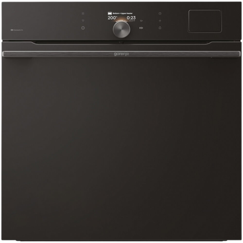 Встраиваемая электрическая духовка Gorenje/ Встраиваемая электрическая духовка Gorenje, объем 77 л, макс. температура 230 градусов, сенсорное/поворотное управление, Wi-Fi, пар (FullSteam), сувид, AirFry, автоматические программы, телескопические направляю