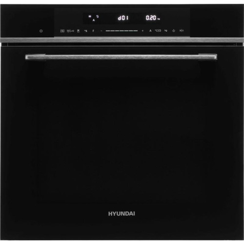 Духовой шкаф Электрический/ Духовой шкаф Электрический Hyundai HMEO 6780 DX черное стекло/серебристый