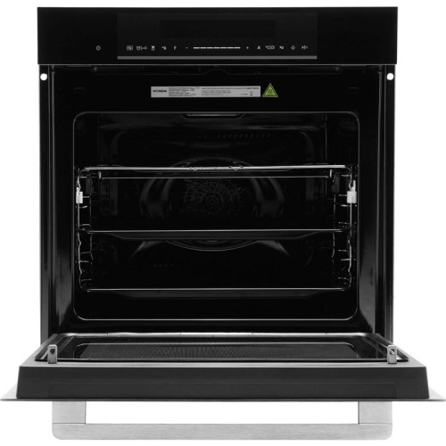 Духовой шкаф Электрический/ Духовой шкаф Электрический Hyundai HMEO 6780 BG черное стекло/серебристый