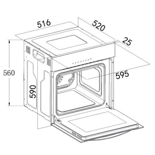 Духовой шкаф Электрический/ Духовой шкаф Электрический Weissgauff EOM 610 PDBS черный