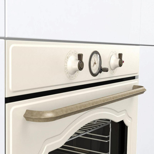 Духовой шкаф Gorenje/ Духовой шкаф Gorenje BOS67372CLI Classico, полезный объем 77 л, механическое управление, 3 съемных стекла + термослой, динамическая система охлаждения, плавное открывание дверцы, максимальная температура 300 °C, телескопические напра