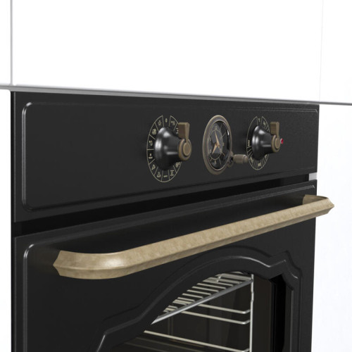 Встраиваемые электрические духовки GORENJE/ Встраиваемые электрические духовки GORENJE BOS67371CLB Духовой шкаф, Полезный объем: 77 л,электронный программатор с аналоговым дисплеем, очистка паром, A,максимальная температура в духовке: 300 °С, 59.7 ? 59.5 