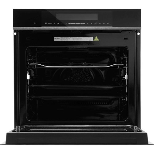 Духовой шкаф Электрический/ Духовой шкаф Электрический Hyundai HMEO 6780 DX черное стекло/серебристый