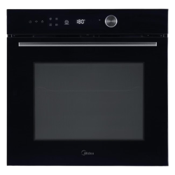 Встраиваемый духовой шкаф Midea/ MDK/Встраиваемый духовой шкаф Midea, 72 л, 13 функций + 4 функции СВЧ, LCD дисплей, сенсорное/слайдерное управление, мультифункциональный таймер, предварительный нагрев, диапазон температуры 30-280 градусов, цвет черное ст