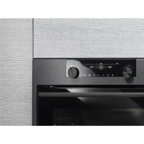 Встраиваемые электрические духовки ASKO/ Арт. 736345 ; 45.5x59.5x54.6 см, СВЧ, 50 л, 11 режимов, 6 режимов приготовления с СВЧ, 120 автоматических программ, цветной TFT дисплей, черная сталь